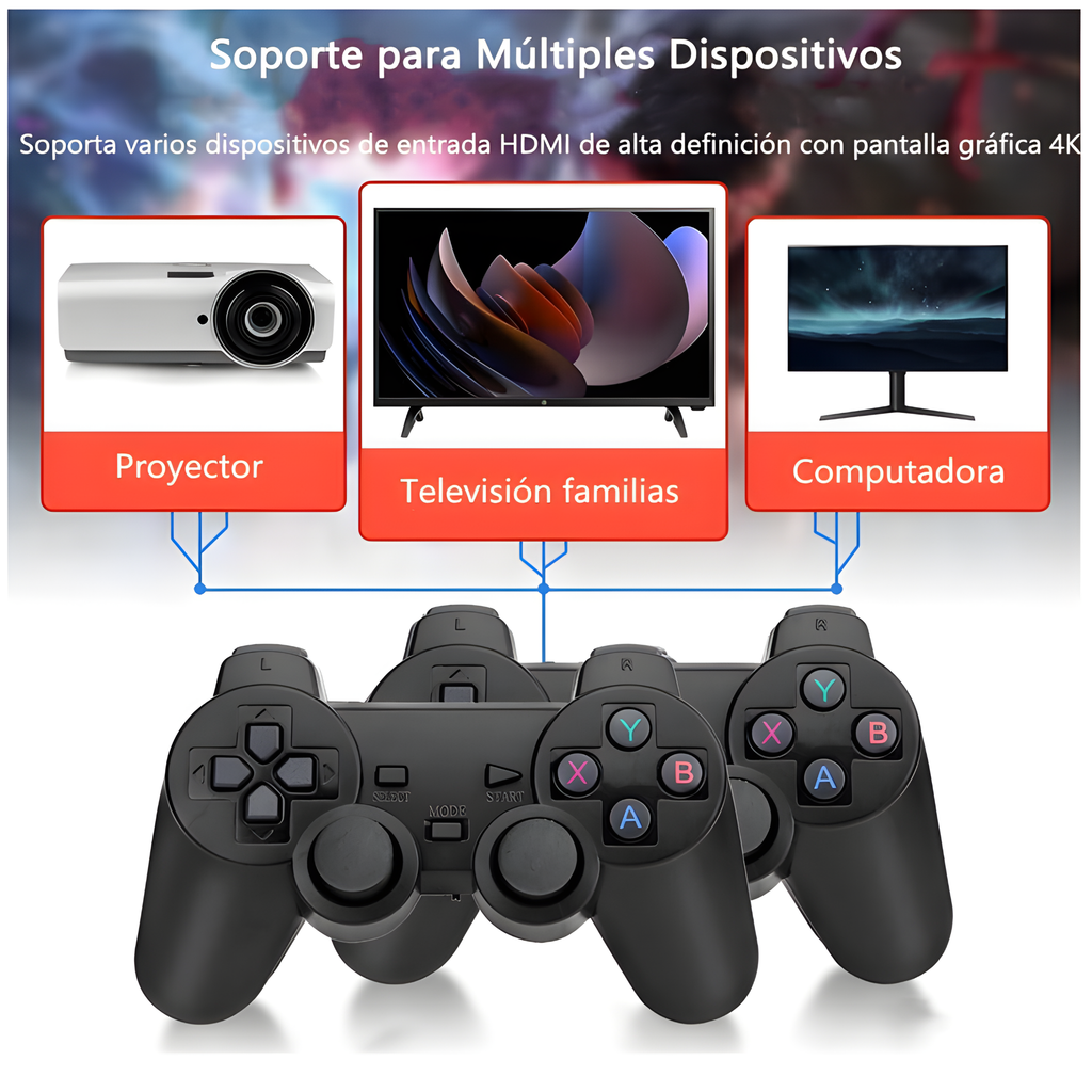Consola de Videojuegos Portátil – 10,000 Juegos Incluidos